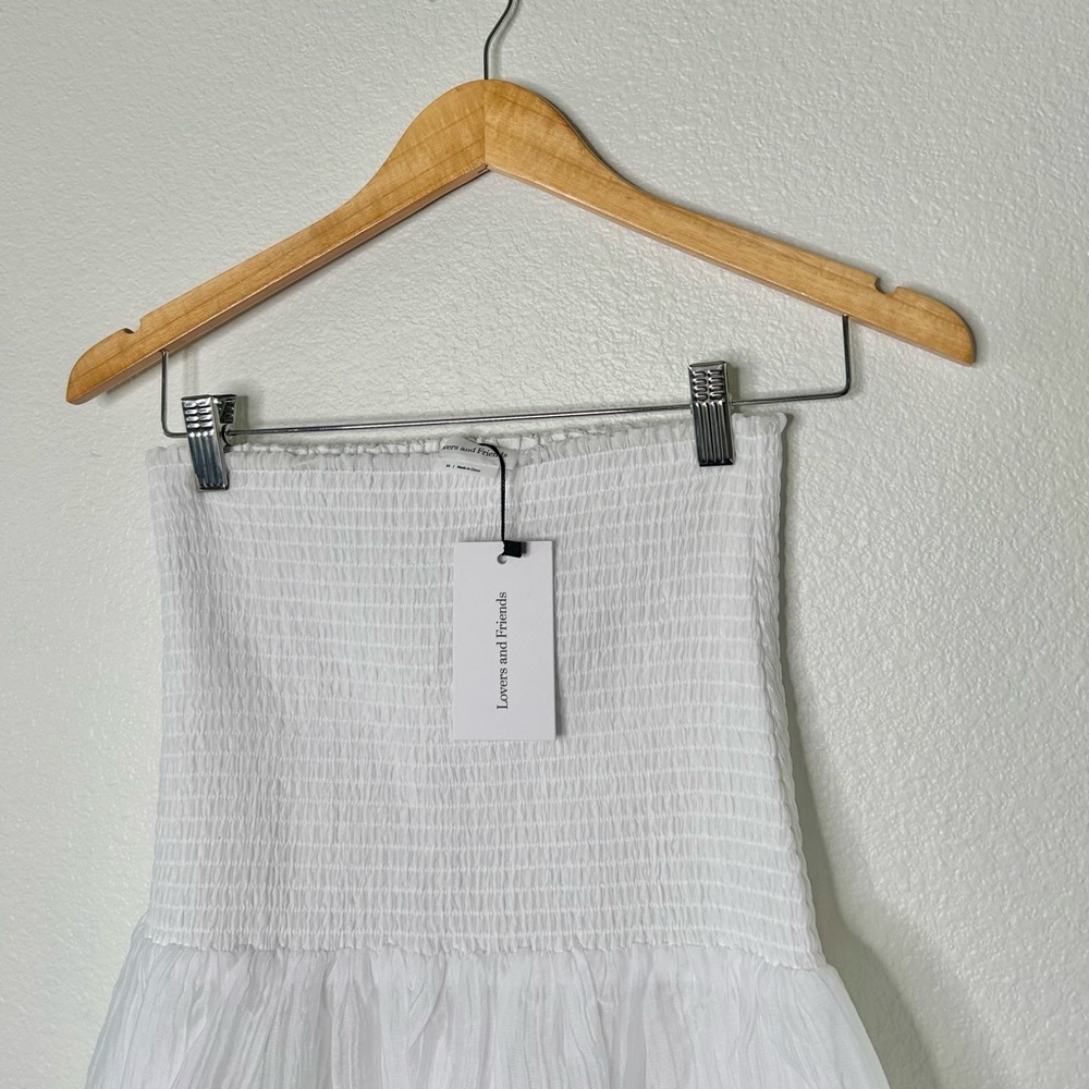 Lovers + Friends Crisp White Puff Sleeve Blouse - Picture 6 of 13